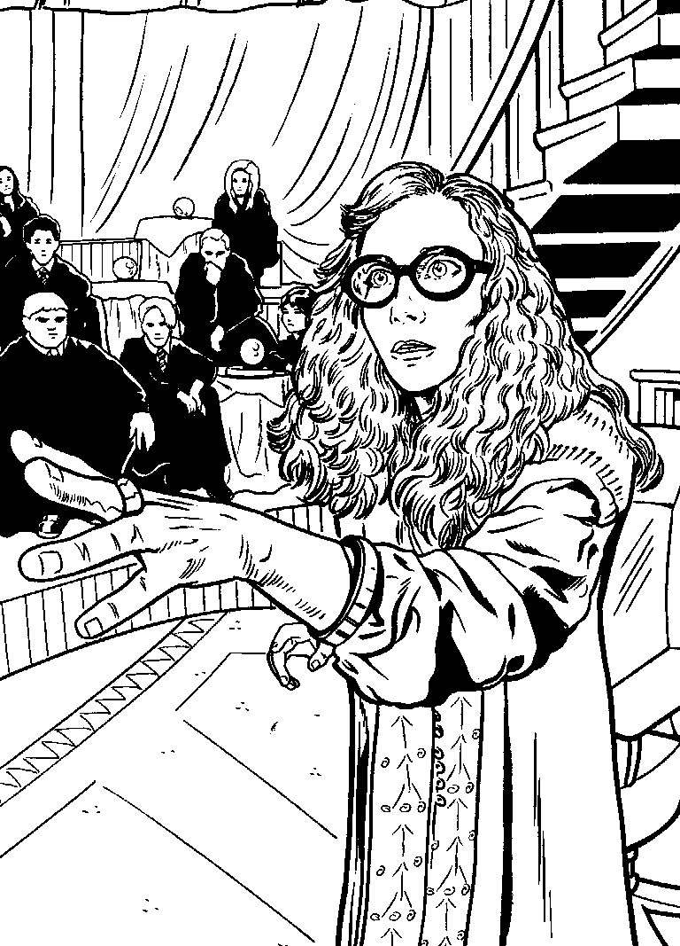 Plansa de colorat cu Harry Potter 170 80